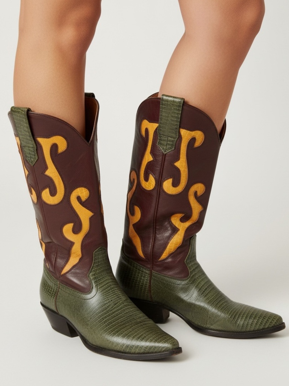 Vintage 90s Nine West cowgirl boots sz 8